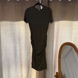 VENUS Dark Green Long Sleeve Dress